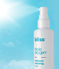 bliss triple oxygen radiance restoring mist