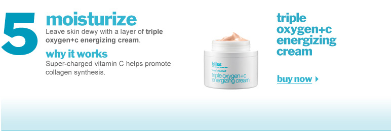 bliss triple oxygen&trade; + C energizing cream