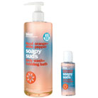 bliss blood orange + white pepper soapy suds mega+mini set