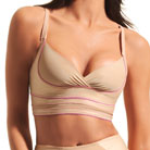 resultwear bridget contour longline bra (fuschia/nude)