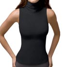 spanx on top! chic sleeveless turtleneck