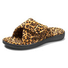 orthaheel relax slipper (tan leopard)