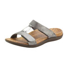 orthaheel layla sandal (chrome metallic)