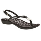 dr. weil integrative footwear accomplish sandal (black / silver)