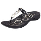 orthaheel anna sandal (black)