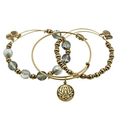 alex + ani lotus peace petal bangle set