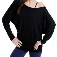 aziam flow tunic (black)