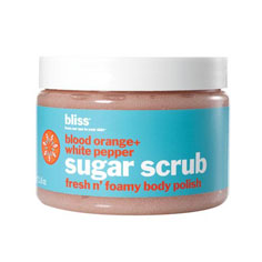 bliss blood orange+white pepper sugar scrub 12 oz