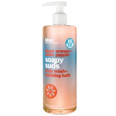 bliss blood orange + white pepper soapy suds
