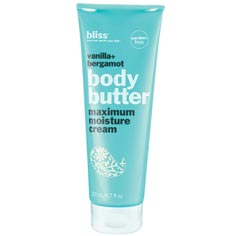paraben free bliss vanilla+bergamot body butter 6.7oz