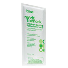 bliss no ‘zit’ sherlock breakout-busting rubberizing mask 6 pack