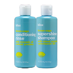 Bliss, Bliss shampoo, Bliss conditioner, Bliss Lemon + Sage Conditioning Rinse, Bliss Lemon + Sage Supershine Shampoo, shampoo, conditioner, hair, hair products
