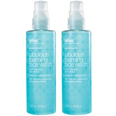bliss fabulous foaming face wash set of 2
