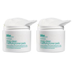 bliss steep clean mattifying toner pads set of 2 