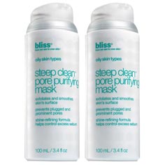 bliss steep clean pore purifying mask set of 2