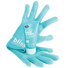 bliss glamour gloves+hand cream set