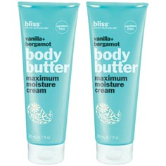 bliss vanilla+bergamot body butter set of 2