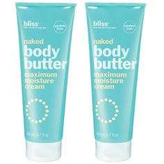bliss naked body butter set of 2