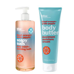 bliss blood orange + white pepper perfect pair