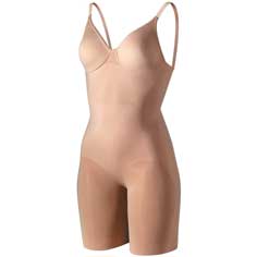 Body Wrap Full Figure Long-leg Bodysuit with Underwire