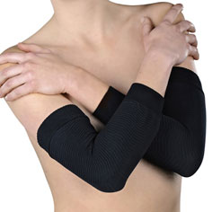 shape & slim tone activ’wear sleeves (black)