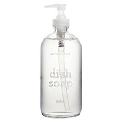 common good dish soap glass bottle (balsam vetiver)