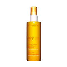 clarins sunscreen care milk-lotion spray spf 50