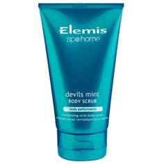 elemis devils mint body scrub.