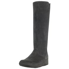 fitflop tall suede superboot (smoke grey)