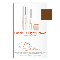 chella luscious light brown eyebrow color kit