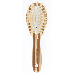 olivia garden healthy hair™ eco-friendly bamboo ionic massage brush (small oval)