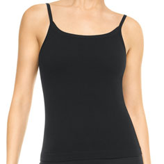 spanx active ribbed cami top (black)