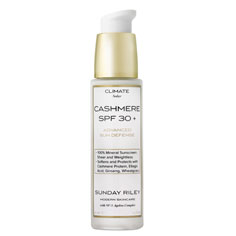 sunday riley cashmere spf 30+ advanced sun defense