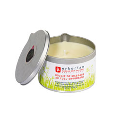 erborian bougie de massage au yuzu envoûtant