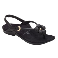 dr. weil integrative footwear dhyana sandal (black)
