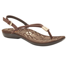 dr. weil integrative footwear accomplish sandal (chocolate / gold)