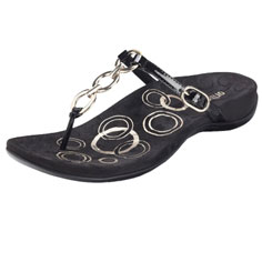 orthaheel anna sandal (black)