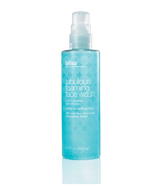 bliss fabulous foaming face wash